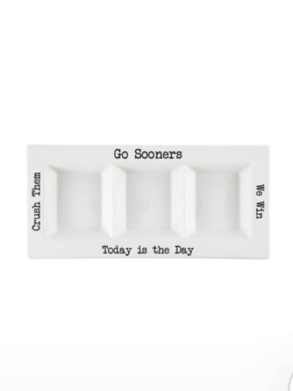 Sooners Condiment Platter NWT